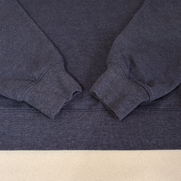 Wildfox Sweatshirt‎ Womens Large Blue Good Vibes Fuzzy Spellout Oversized Cozy - Picture 6 of 8